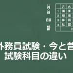 外務員試験・今と昔の試験科目の違いイメージ画像